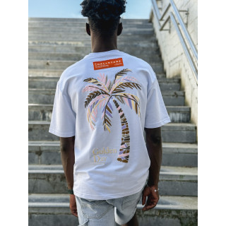 T-shirt 'Golden Day' - Blanc