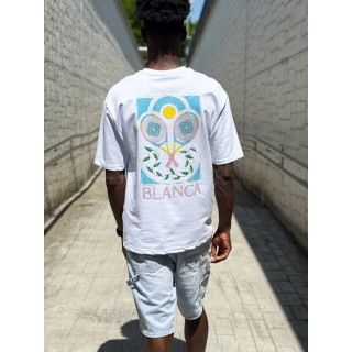 T-shirt 'Tennis' - Blanc