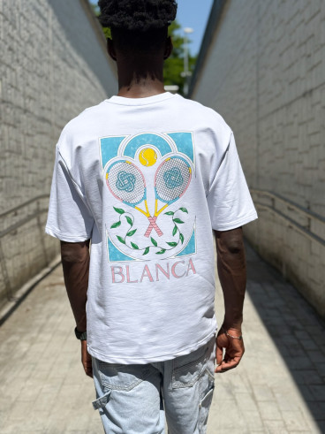 T-shirt 'Tennis' - Blanc