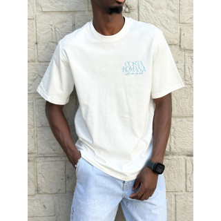 T-shirt Costa romana - Ecru