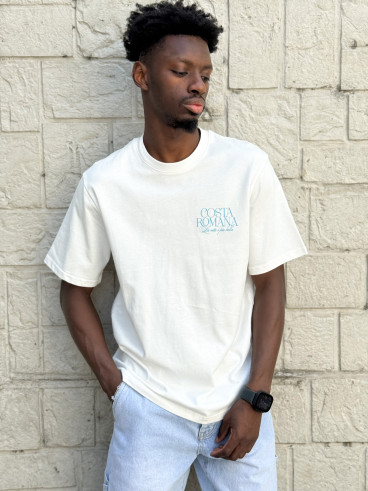 T-shirt Costa romana - Ecru