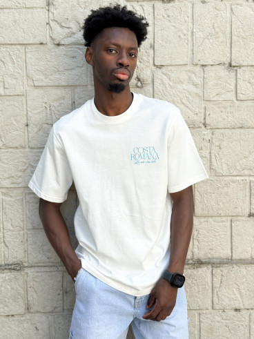 T-shirt Costa romana - Ecru