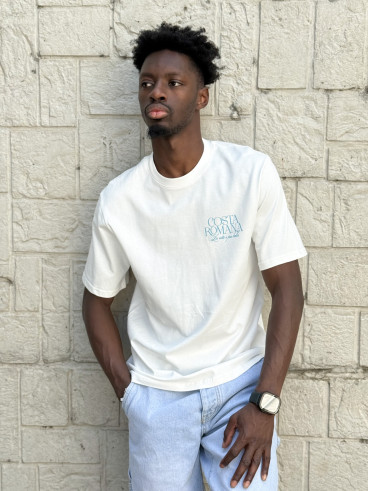 T-shirt Costa romana - Ecru