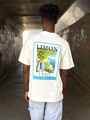 T-shirt Costa romana - Ecru