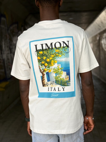 T-shirt Costa romana - Ecru