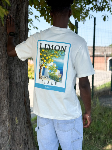 T-shirt Costa romana - Ecru