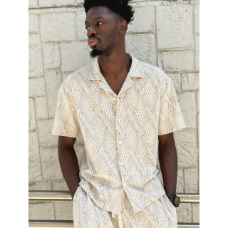 Ensemble à motifs Basile - Beige