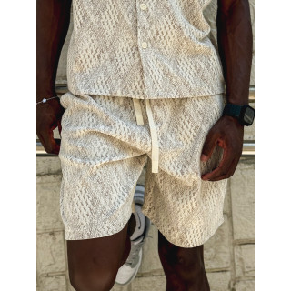 Ensemble à motifs Basile - Beige