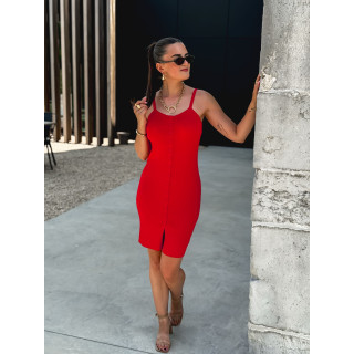 Robe courte Féliciana - Rouge
