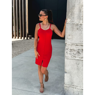 Robe courte Féliciana - Rouge