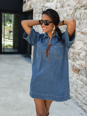 Robe en jeans Jayleen - Bleu