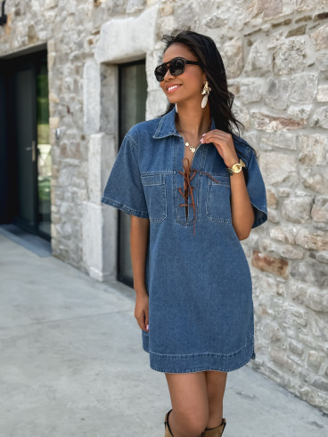 Robe en jeans Jayleen - Bleu