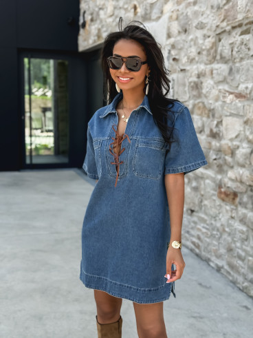 Robe en jeans Jayleen - Bleu