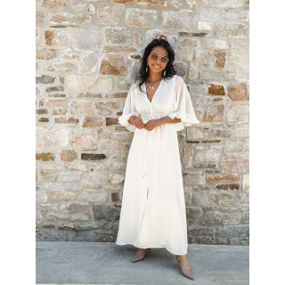 Robe longue Nalani - Crème