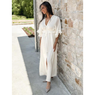 Robe longue Nalani - Crème