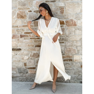 Robe longue Nalani - Crème