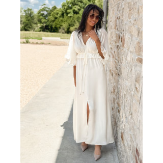 Robe longue Nalani - Crème