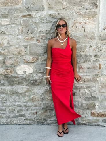 Robe longue Kallie - Rouge