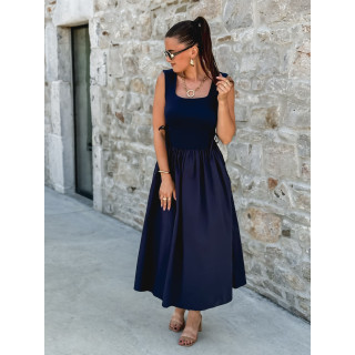 Robe longue Audrie - Bleu marine