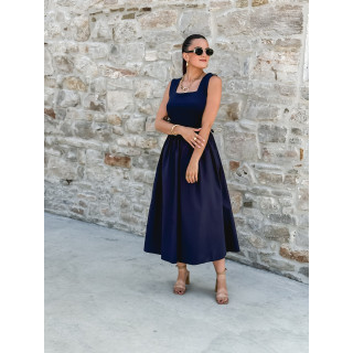 Robe longue Audrie - Bleu marine
