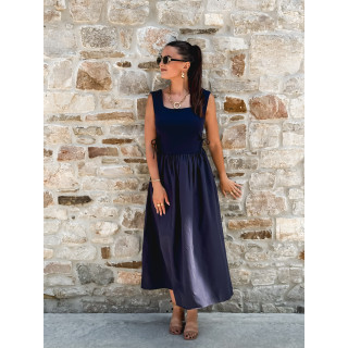 Robe longue Audrie - Bleu marine
