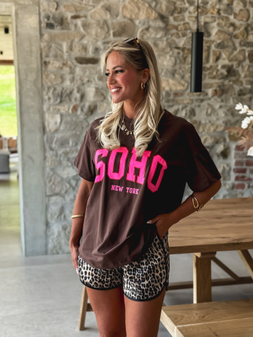 T-shirt Soho - Chocolat