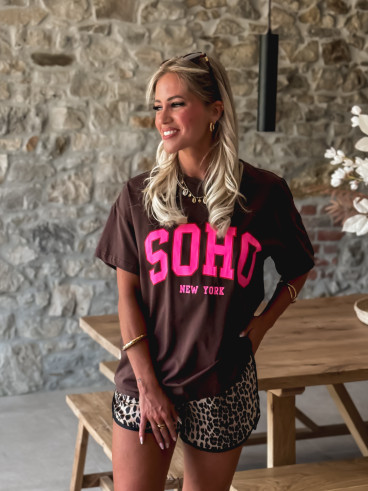 T-shirt Soho - Chocolat