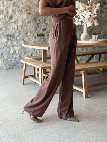 Pantalon Maïlinda - Chocolat