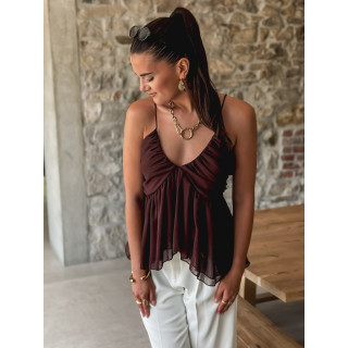 Blouse Thallie - Chocolat
