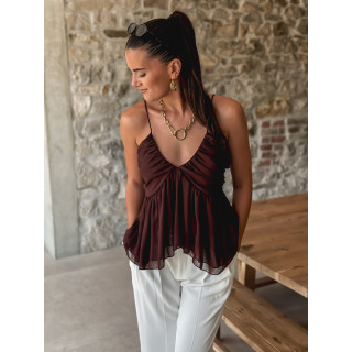 Blouse Thallie - Chocolat