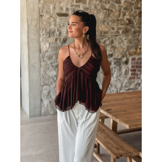 Blouse Thallie - Chocolat