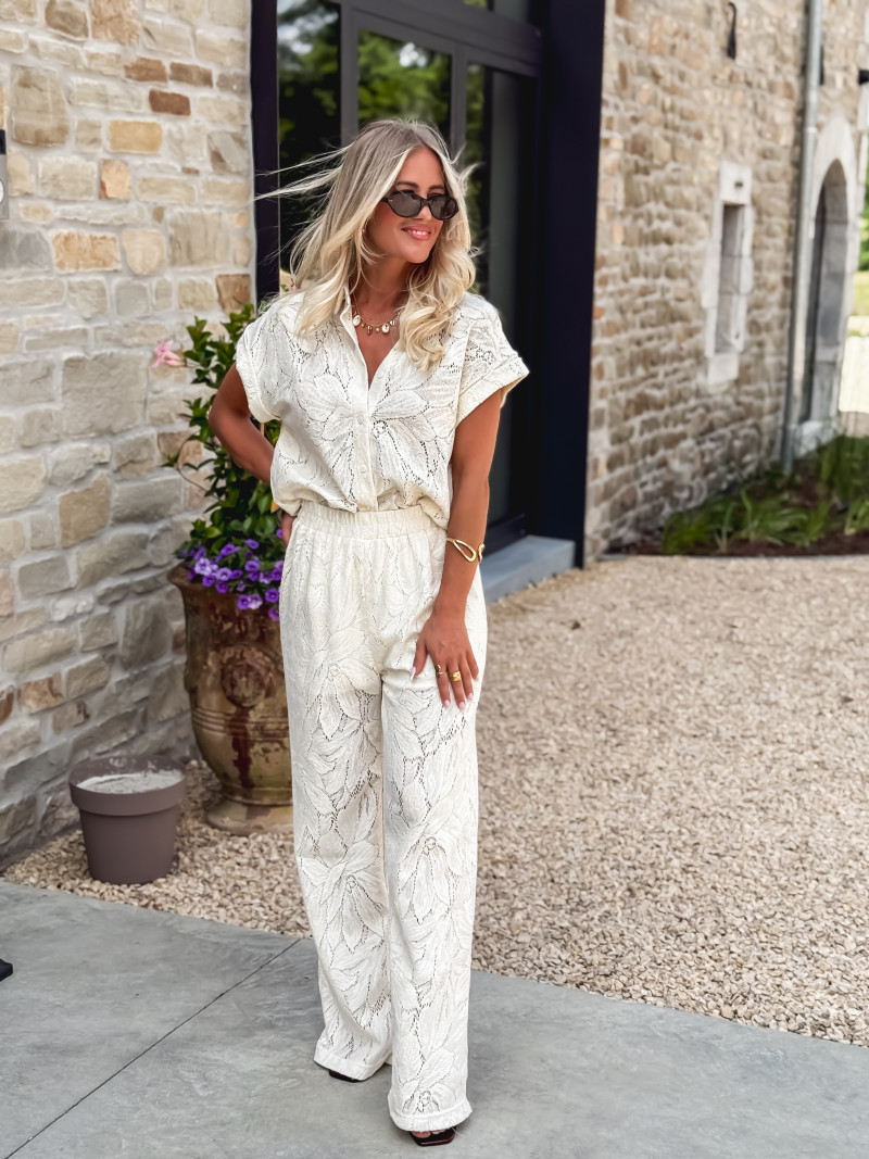 Pantalon Orianne - Crème