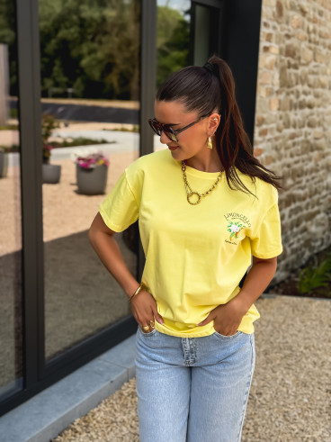 T-shirt Tropéa - Jaune