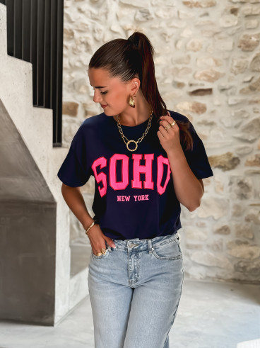 T-shirt Soho - Bleu marine