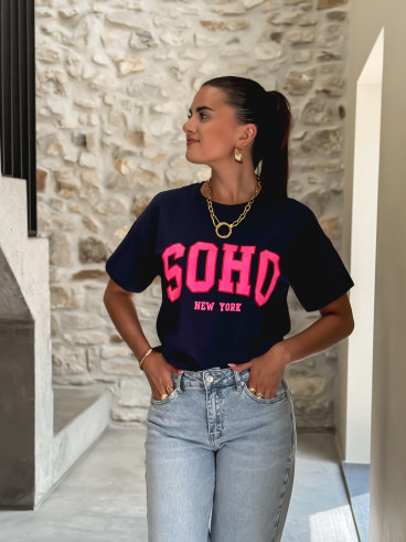 T-shirt Soho - Bleu marine