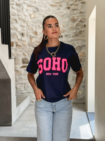 T-shirt Soho - Bleu marine