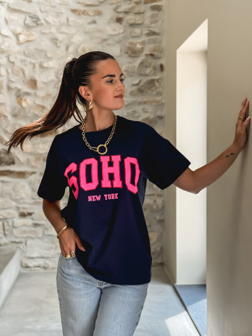 T-shirt Soho - Bleu marine
