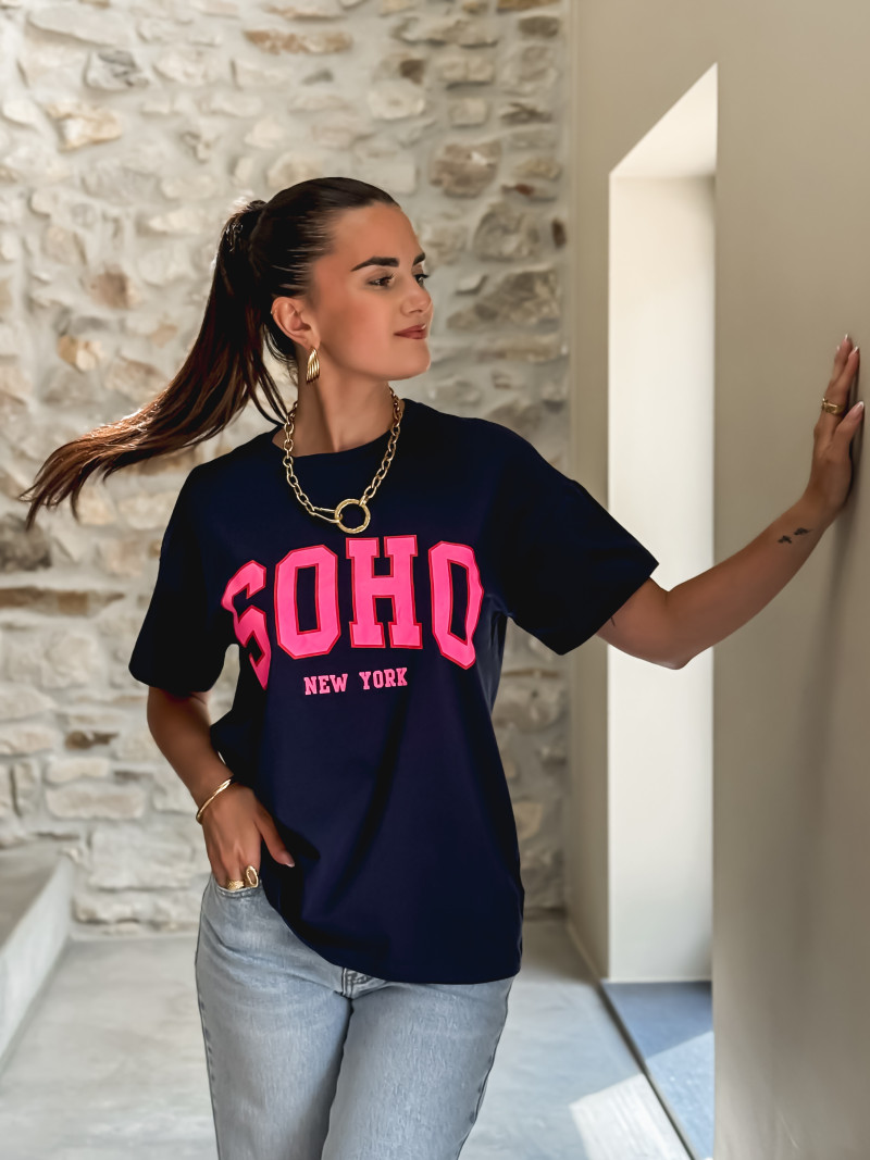 T-shirt Soho - Bleu marine