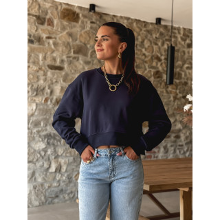 Crop pull Siloh - Bleu marine