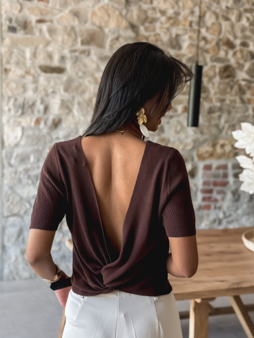 Blouse Panomé - Marron