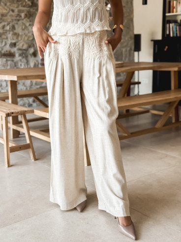 Pantalon Alejandra - Beige