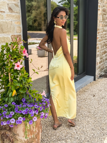 Robe longue Salema - Jaune