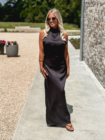Robe longue Salema - Noir