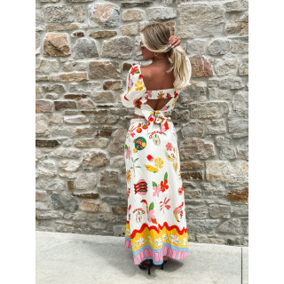 Crop top à motifs Tissia - Multicolore