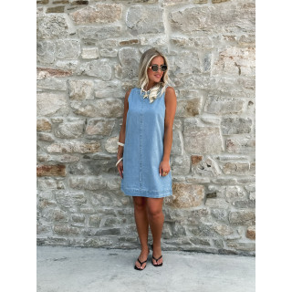 Robe en jeans bleu - Agata