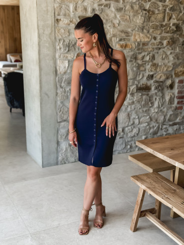Robe courte Féliciana - Bleu marine