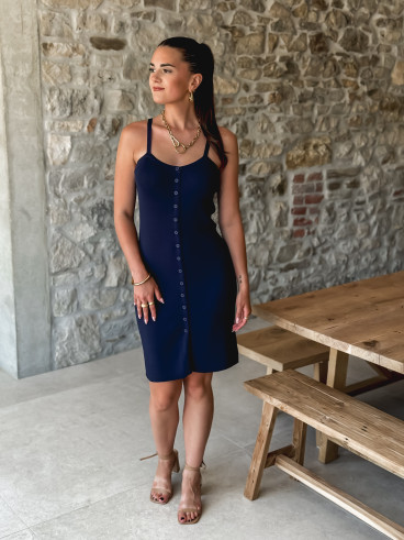 Robe courte Féliciana - Bleu marine