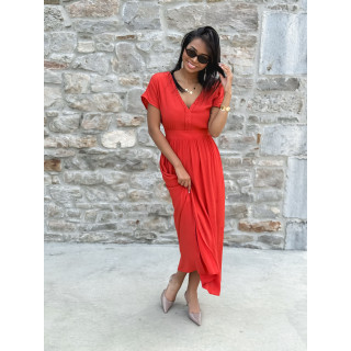 Robe longue Yléana - Terracotta