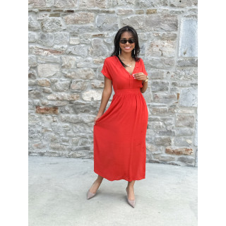 Robe longue Yléana - Terracotta