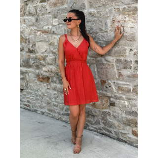 Robe courte Jiliane - Terracotta